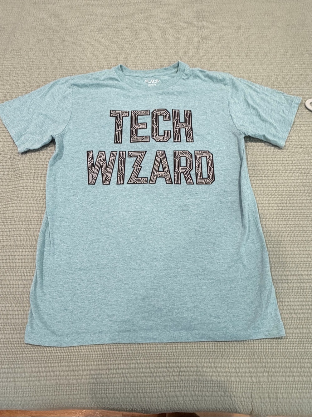 The Children’s Place Light Teal 'Tech Wizard' Graphic Tee XXL
